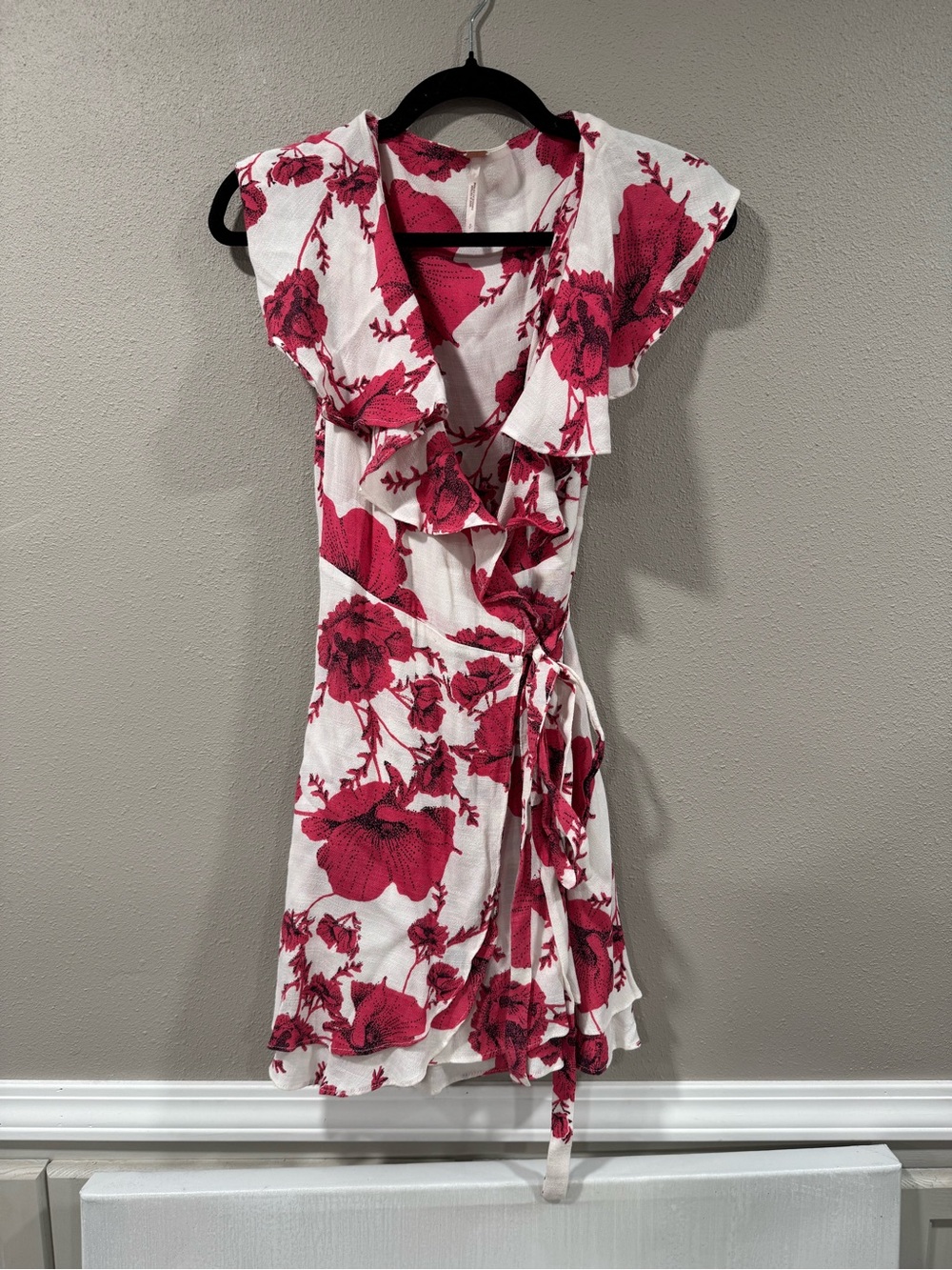 Free People Floral  Mini Wrap Dress - Picture 2 of 4